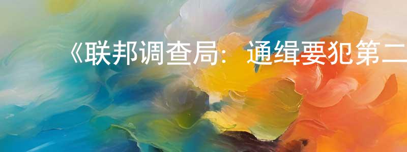 陈维席的动漫综艺大全,《联邦调查局:通缉要犯第二季》迅雷下载/在线观看-犯罪历史-美剧天堂